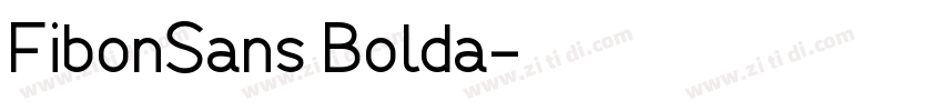 FibonSans Bolda字体转换